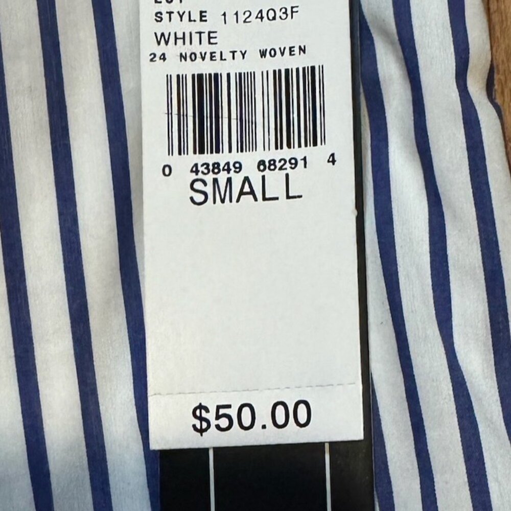 A. Byer NEW Small Striped One Shoulder Ruffle Blue Summer Dress with Pockets - Picture 6 of 11